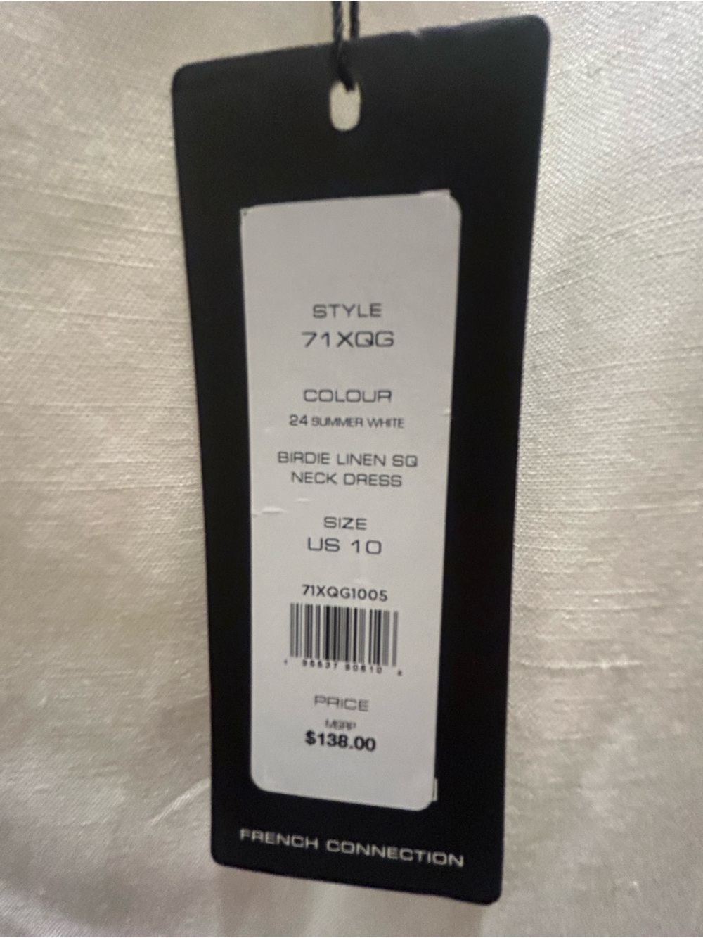 French Connection White Mini Shift Dress - Picture 4 of 7